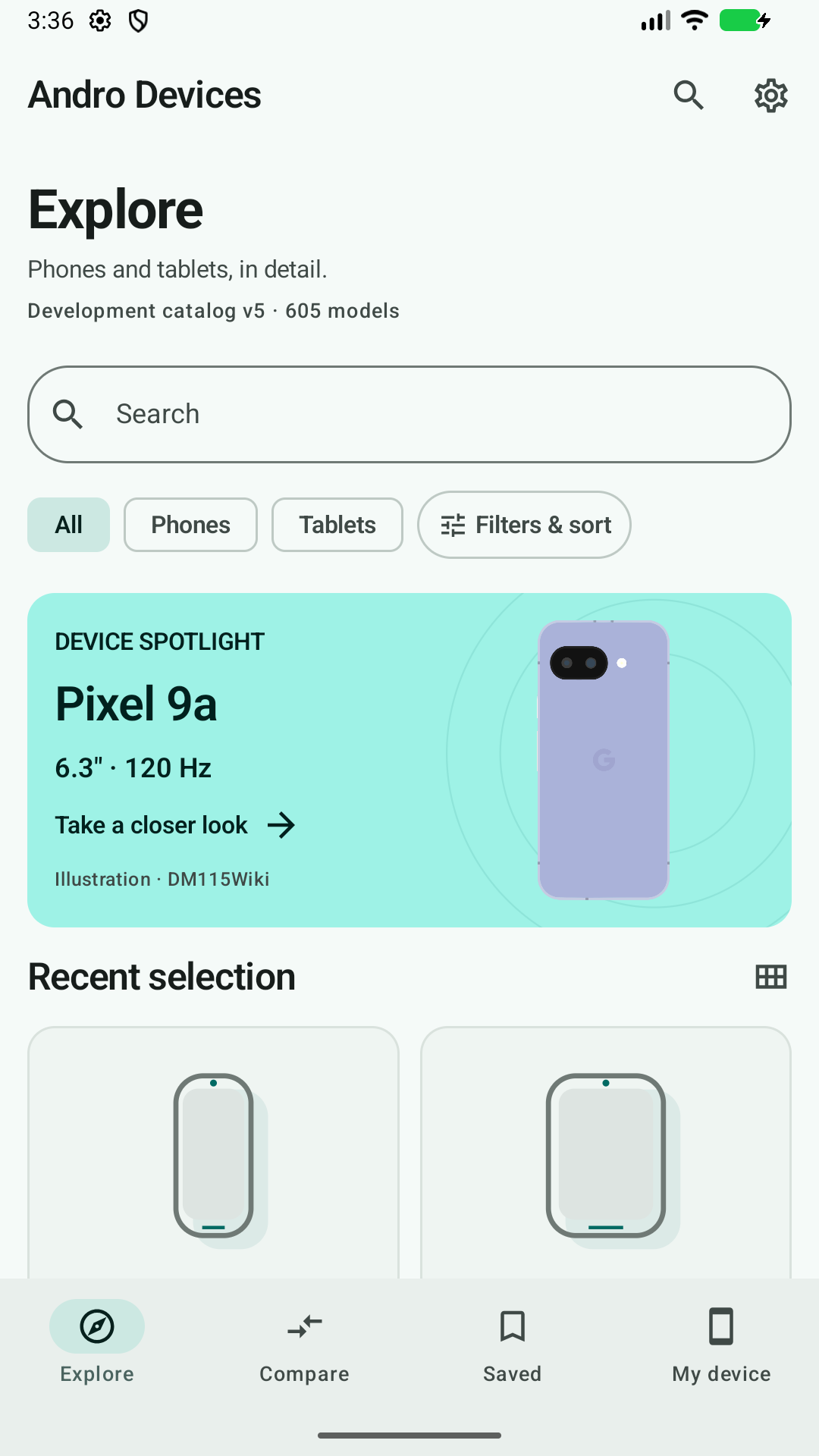 Andro Devices: Explore phones and tablets
